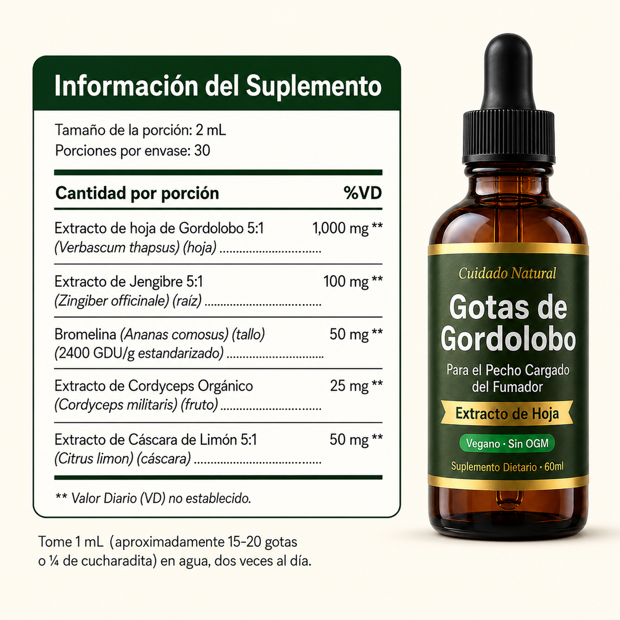 Gotas de Gordolobo | Respirá con más comodidad.